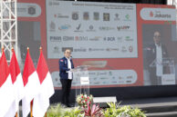 Deputi Bidang Usaha Mikro Kementerian Koperasi dan UKM, Riza Adha Damanik menyampaikan laporan acara.