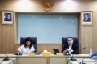 Wakil Ketua DPRD Provinsi DKI Jakarta, Wibi Andrino memimpin jalannya audiensi.