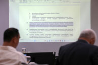 Materi paparan terkait Ranperda Jaringan Utilitas.