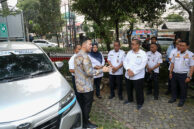 Ketua Pansus Perparkiran DPRD Provinsi DKI Jakarta, Jupiter berdiskusi dengan jajaran Dishub.