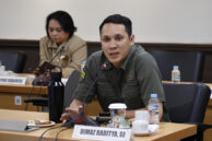 Anggota Pansus BMD Dimaz Raditya memberikan pendapat.