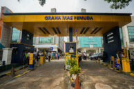 Penyegelan portal (gate) parkir ruko Graha Mas Pemuda