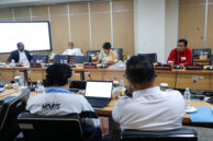 Anggota Pansus Perparkiran DPRD Provinsi DKI Jakarta yang hadir dalam rapat.