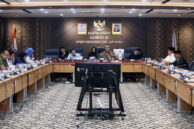 Ketua Komisi B DPRD Provinsi DKI Jakarta, Nova Harivan Paloh memimpin jalannya rapat kerja Komisi B.