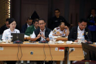 Direktur Utama PT. MRT, Tuhiyat memberikan penjelasan.