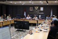 Ketua Pansus Jaringan Utilitas Pantas Nainggolan memimpin jalannya rapat.