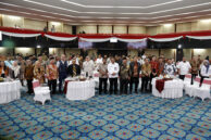 Foto bersama usai acara Diskusi Publik Penataan Dapil dan Alokasi Kursi.