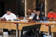 Anggota Komisi B DPRD Provinsi DKI Jakarta, M. Taufik Zoelkifli menyampaikan pandangan.