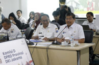 Sekretaris Daerah (Sekda) Provinsi Jakarta Marullah Matali memberikan penjelasan.