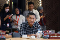 Anggota Komisi B DPRD Provinsi DKI Jakarta, Dwi Rio Sambodo memberikan masukan.