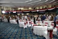 Acara dimulai dengan menyanyikan lagu Indonesia Raya.