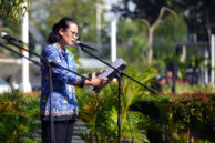 Petugas membacakan Ikrar Hari Kesaktian Pancasila.