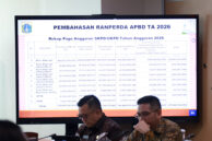 Materi pembahasan rapat kerja Komisi A.