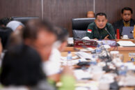 Wakil Ketua Komisi C DPRD Provinsi DKI Jakarta, Sutikno memberikan usulan.