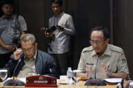 Asisten Pembangunan dan Lingkungan Hidup Sekda Provinsi DKI Jakarta Afan Adriansyah Idris memberikan penjelasan.