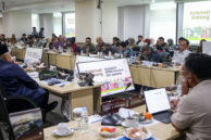 Eksekutif yang hadir dalam rapat kerja Komisi D.