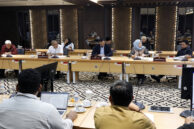 Jajaran Anggota Pansus JaringanUtilitas mengikuti jalannya rapat.