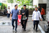 Anggota Komisi B DPRD Provinsi DKI Jakarta, M. Taufik Zoelkifli tiba di lokasi Balkoters Talk.