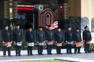 Ketua DPRD Provinsi DKI Jakarta, Khoirudin (kanan) beserta Wakil Gubernur Provinsi DKI Jakarta, Rano Karno dan jajaran Pemprov DKI Jakarta menghadiri Pelantikan Pejabat Lingkungan Pemprov DKI Jakarta.