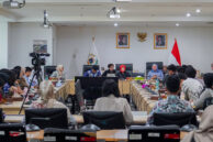 Suasana penerimaan kunjungan studi para pelajar