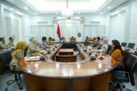 Suasana audiensi Bapemperda dan Pansus-Pansus DPRD DKI dengan Gubernur DKI Jakarta.