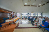 Suasana sosialisasi pengerjaan konstruksi terintegrasi rancangan dan pembangunan Flyover Latumeten