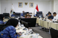 Ketua DPRD DKI Jakarta Khoirudi memimpin jalannya rapat Bamus.