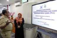 Anggota Komisi D Nabilah Aboe Bakar Alhabsyi menghadiri seremoni perjanjian kerja sama.