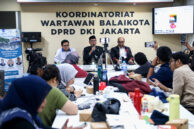 Anggota Komisi B DPRD Provinsi DKI Jakarta, M. Taufik Zoelkifli menyampaikan paparan.