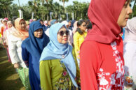 Kepala Bagian Hubungan Masyarakat dan Protokol Sekretariat DPRD Provinsi DKI Jakarta, Dyah Suryani menghadiri Pelantikan.