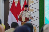 Ketua Komisi E DPRD DKI Jakarta Muhammad Thamrin menyampaikan kata sambutan