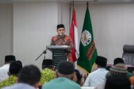 Perwakilan Kanwil Kementerian Agama Provinsi DKI Jakarta menyampaikan sambutan
