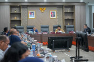 Suasana rapat pimpinan gabungan (Rapimgab) bersama eksekutif