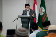 Ketua DPRD DKI Jakarta, Khoirudin menyampaikan sambutan pada acara Pembinaan Nazhir Badan Wakaf Indonesia (BWI)