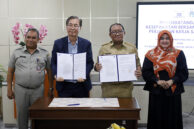 Seremoni perjanjian kerjasama antara Dinas LH DKI Jakarta dan PT BIC.