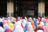 Suasana Gubernur DKI Jakarta Pramono Anung menyampaikan kata sambutan.