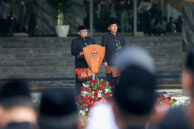 Gubernur DKI Jakarta, Pramono Anung menyampaikan sambutan.