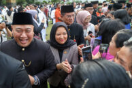 Ketua Komisi D DPRD DKI Jakarta Yuke Yurike menyampaikan ucapan selamat kepada Pejabat dilantik.